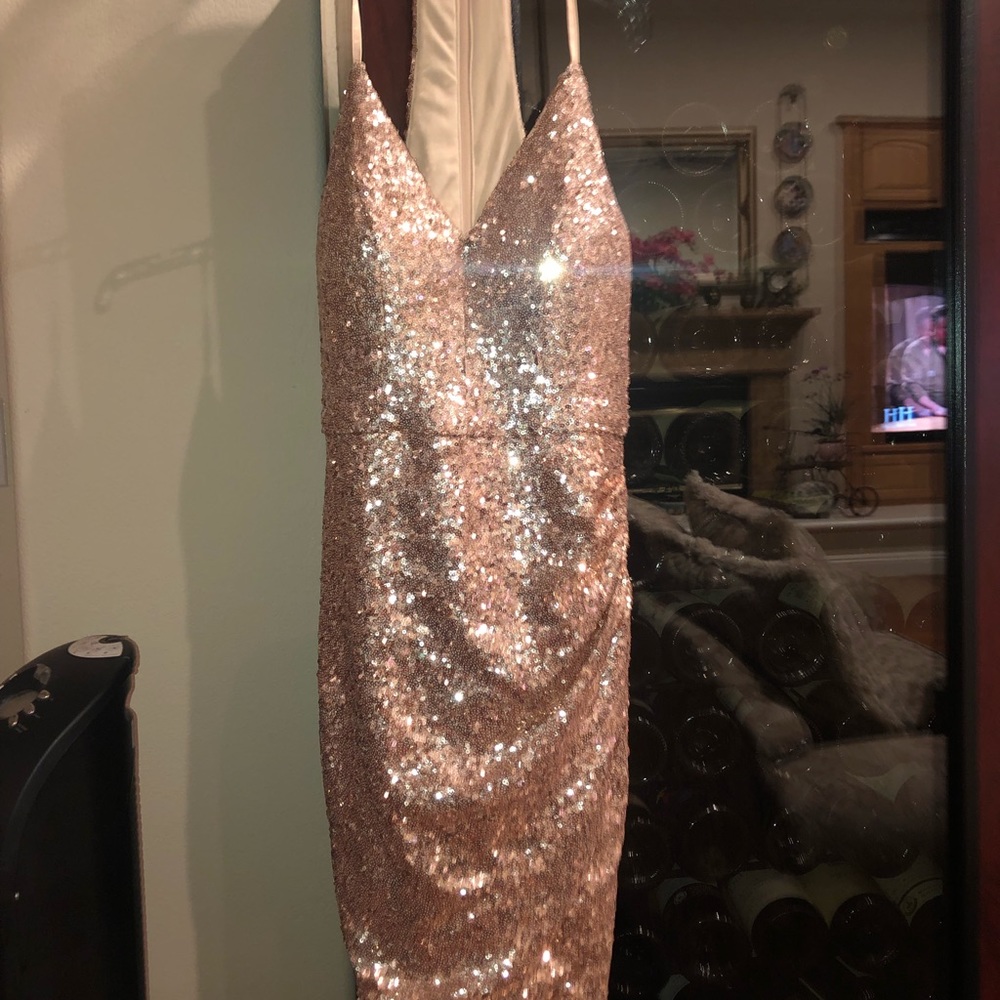 Rose gold dress